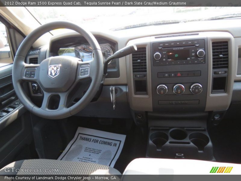 Tequila Sunrise Pearl / Dark Slate Gray/Medium Graystone 2012 Dodge Ram 1500 Express Quad Cab