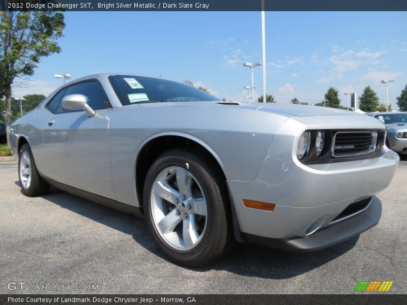 Bright Silver Metallic / Dark Slate Gray 2012 Dodge Challenger SXT