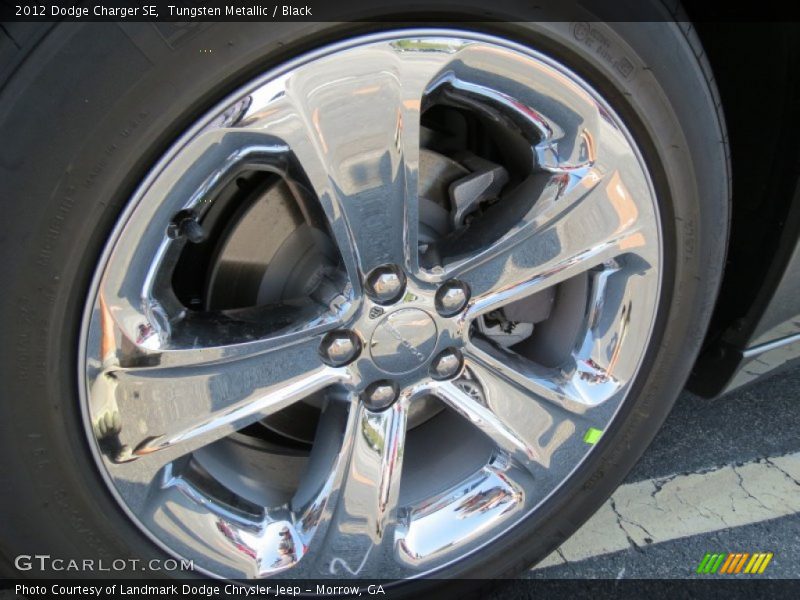 Tungsten Metallic / Black 2012 Dodge Charger SE
