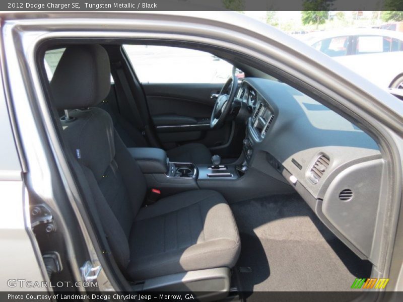 Tungsten Metallic / Black 2012 Dodge Charger SE