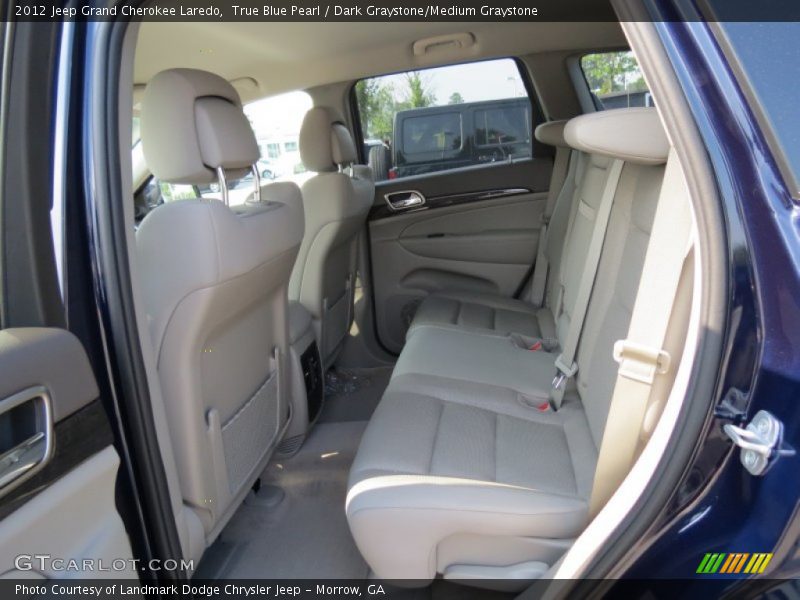 True Blue Pearl / Dark Graystone/Medium Graystone 2012 Jeep Grand Cherokee Laredo