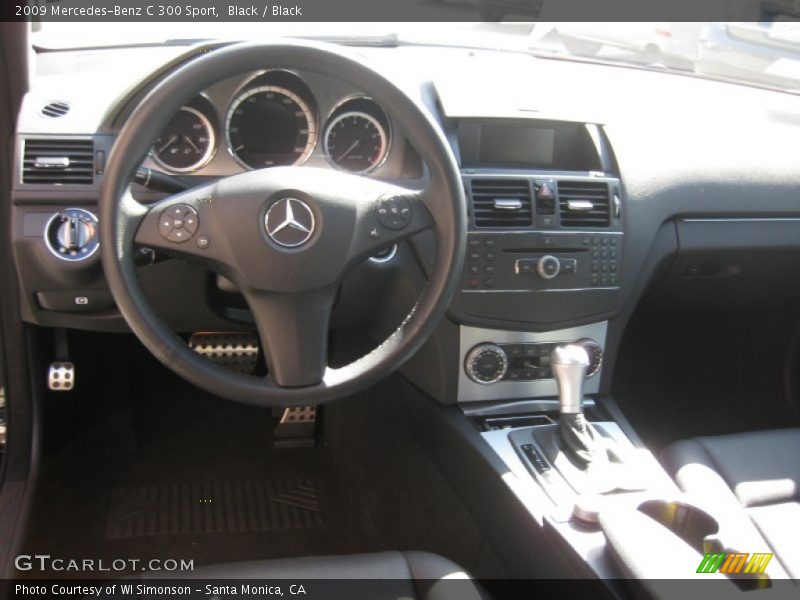 Black / Black 2009 Mercedes-Benz C 300 Sport