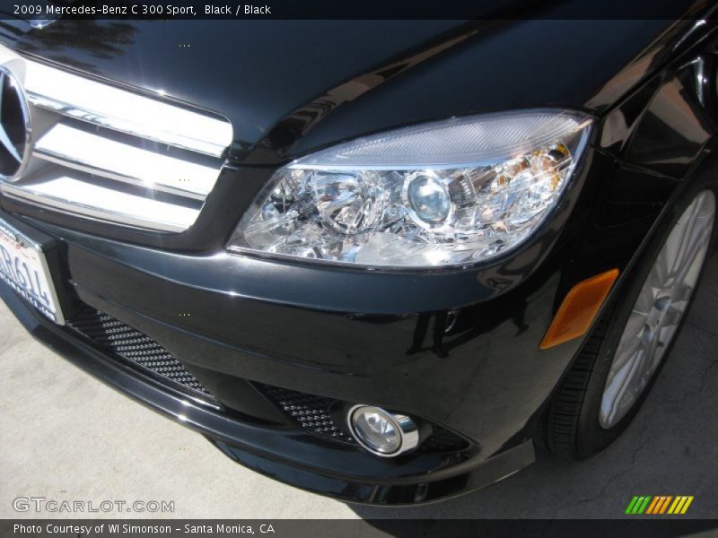 Black / Black 2009 Mercedes-Benz C 300 Sport