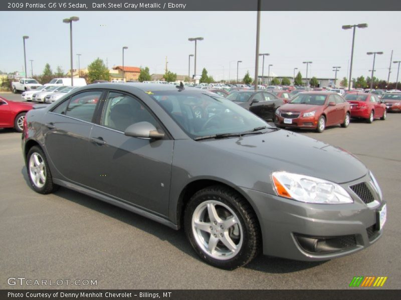 Dark Steel Gray Metallic / Ebony 2009 Pontiac G6 V6 Sedan