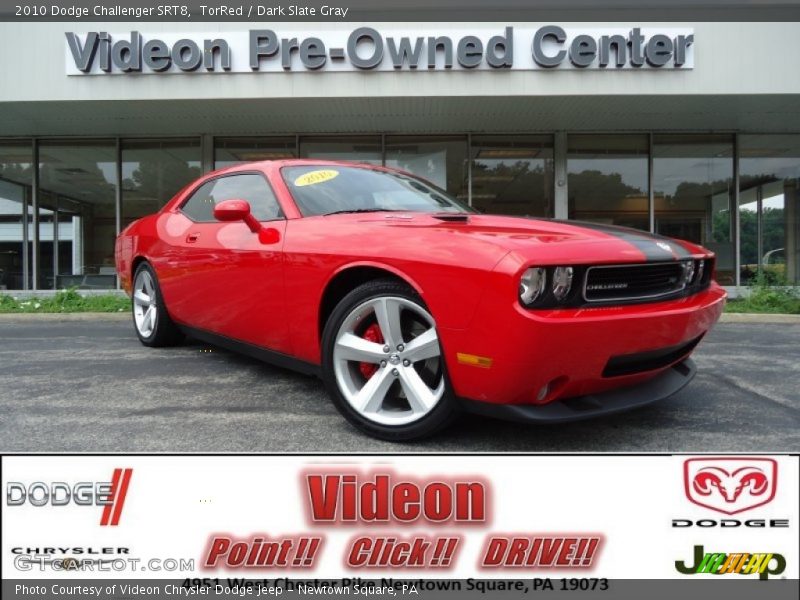 TorRed / Dark Slate Gray 2010 Dodge Challenger SRT8