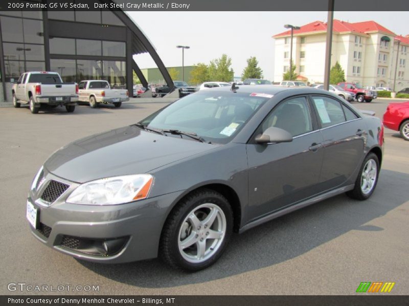 Dark Steel Gray Metallic / Ebony 2009 Pontiac G6 V6 Sedan