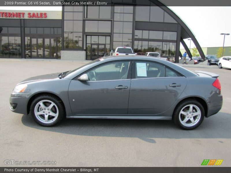 Dark Steel Gray Metallic / Ebony 2009 Pontiac G6 V6 Sedan