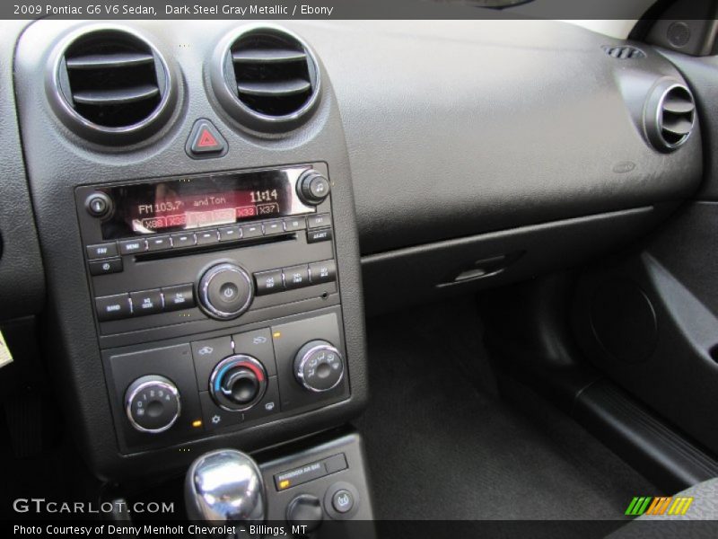 Dark Steel Gray Metallic / Ebony 2009 Pontiac G6 V6 Sedan