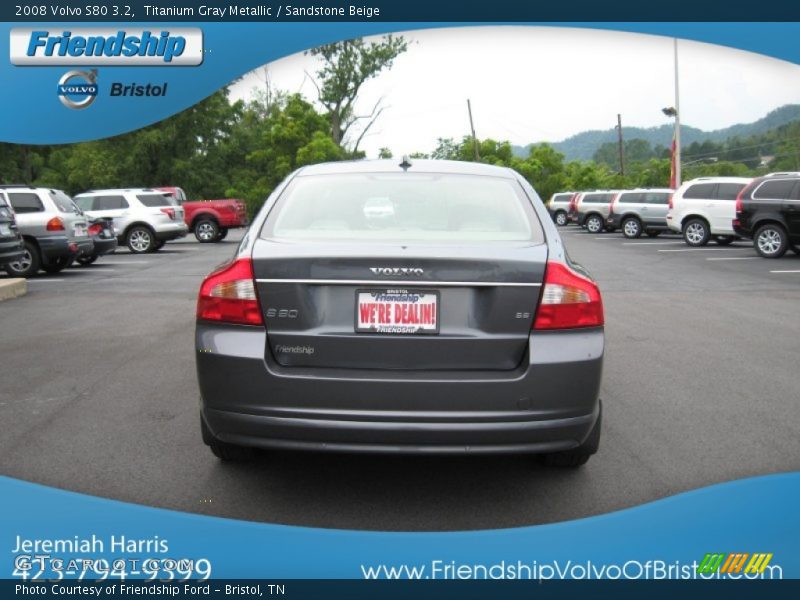 Titanium Gray Metallic / Sandstone Beige 2008 Volvo S80 3.2