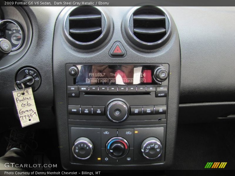 Dark Steel Gray Metallic / Ebony 2009 Pontiac G6 V6 Sedan