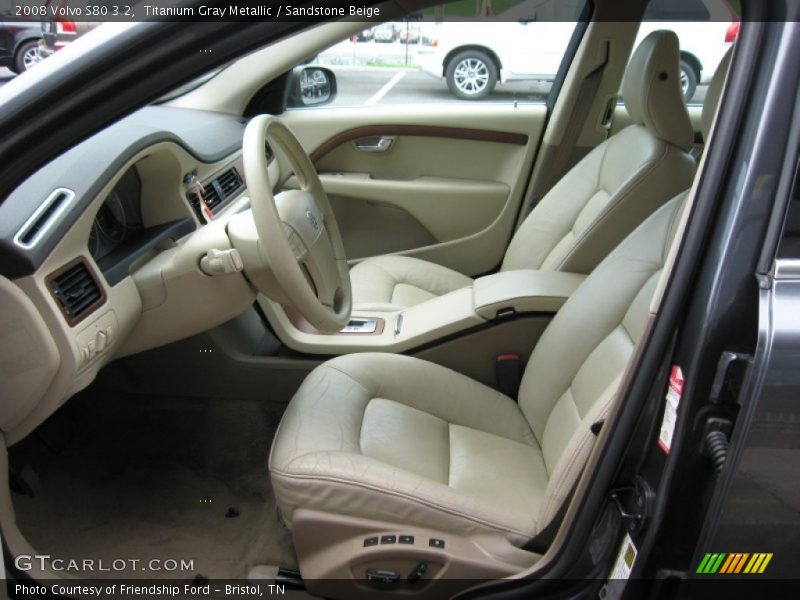 Titanium Gray Metallic / Sandstone Beige 2008 Volvo S80 3.2