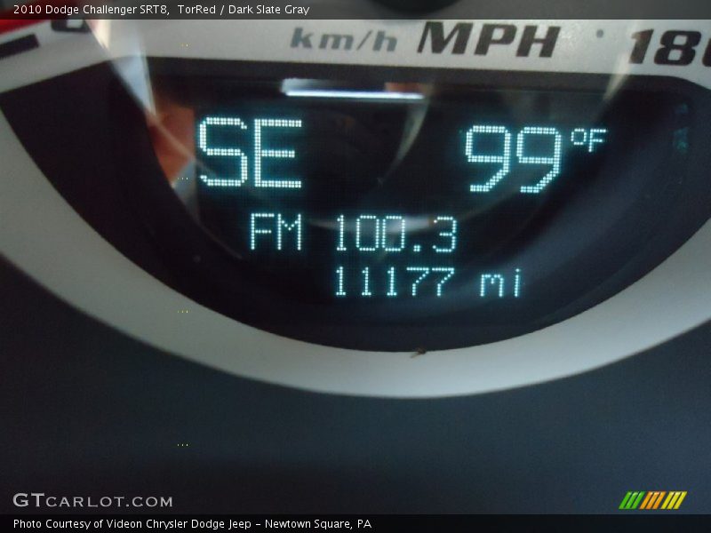 TorRed / Dark Slate Gray 2010 Dodge Challenger SRT8