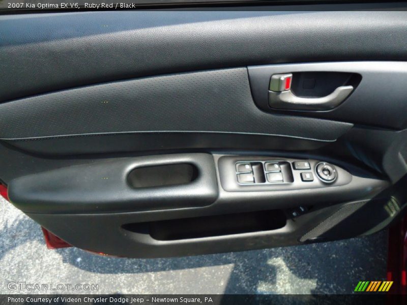 Ruby Red / Black 2007 Kia Optima EX V6