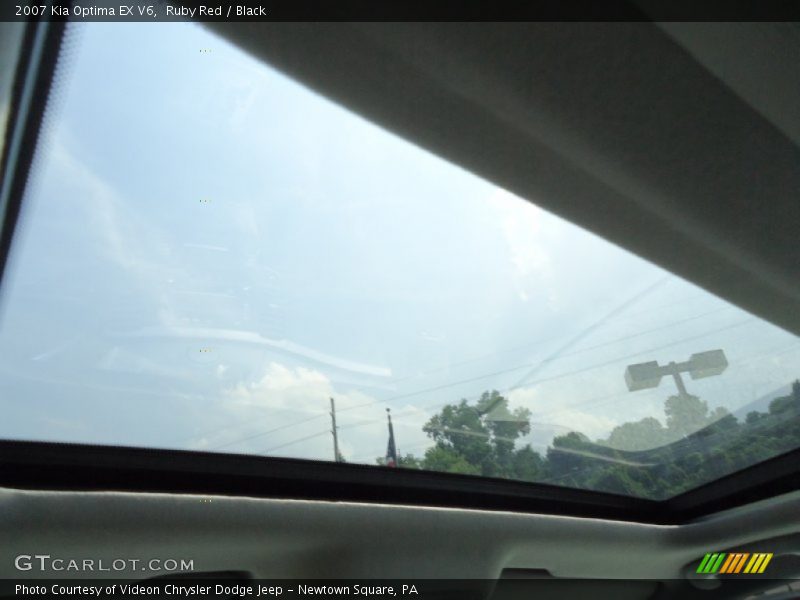 Ruby Red / Black 2007 Kia Optima EX V6