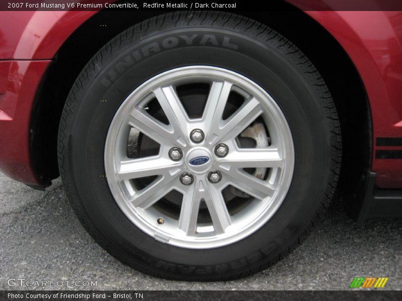Redfire Metallic / Dark Charcoal 2007 Ford Mustang V6 Premium Convertible