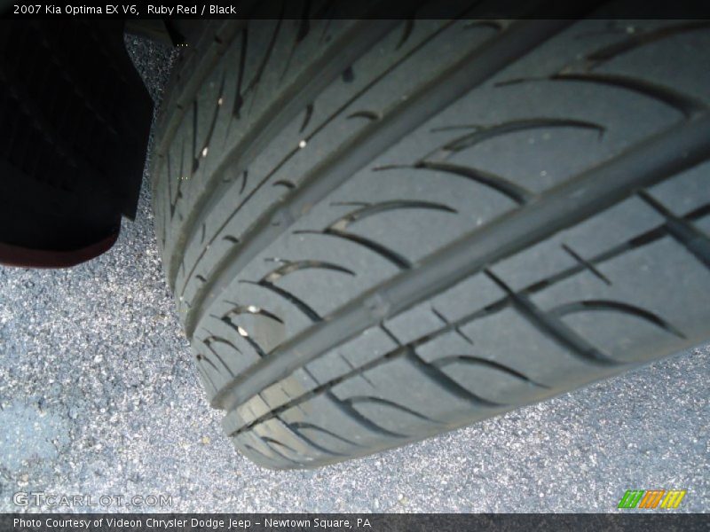 Ruby Red / Black 2007 Kia Optima EX V6