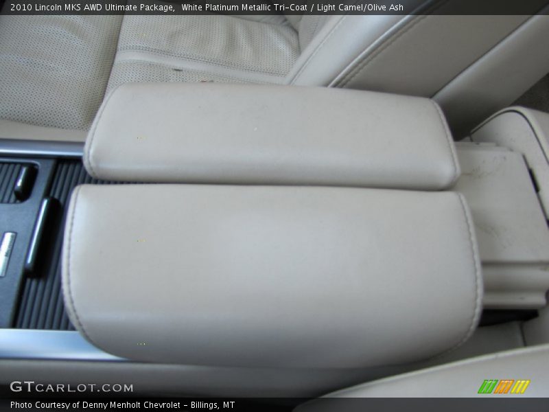 White Platinum Metallic Tri-Coat / Light Camel/Olive Ash 2010 Lincoln MKS AWD Ultimate Package