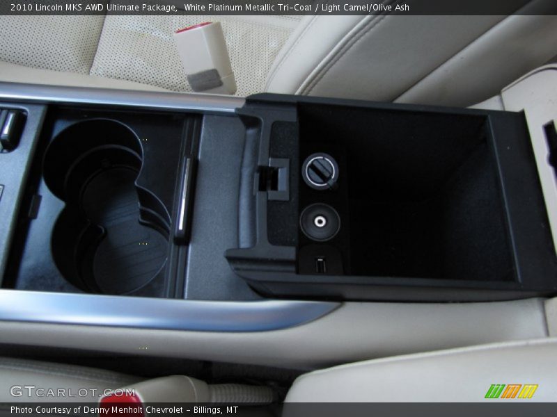 White Platinum Metallic Tri-Coat / Light Camel/Olive Ash 2010 Lincoln MKS AWD Ultimate Package