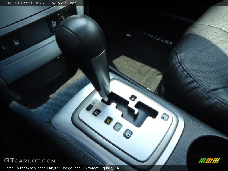 Ruby Red / Black 2007 Kia Optima EX V6