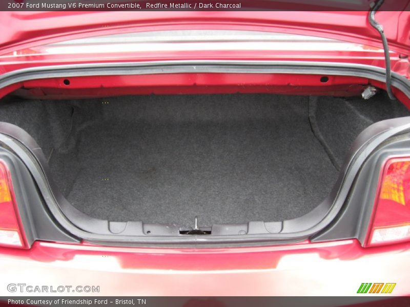 Redfire Metallic / Dark Charcoal 2007 Ford Mustang V6 Premium Convertible