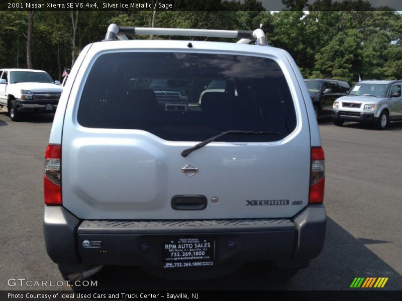 Silver Ice Metallic / Sage 2001 Nissan Xterra SE V6 4x4