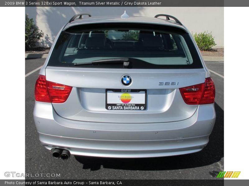 Titanium Silver Metallic / Grey Dakota Leather 2009 BMW 3 Series 328xi Sport Wagon