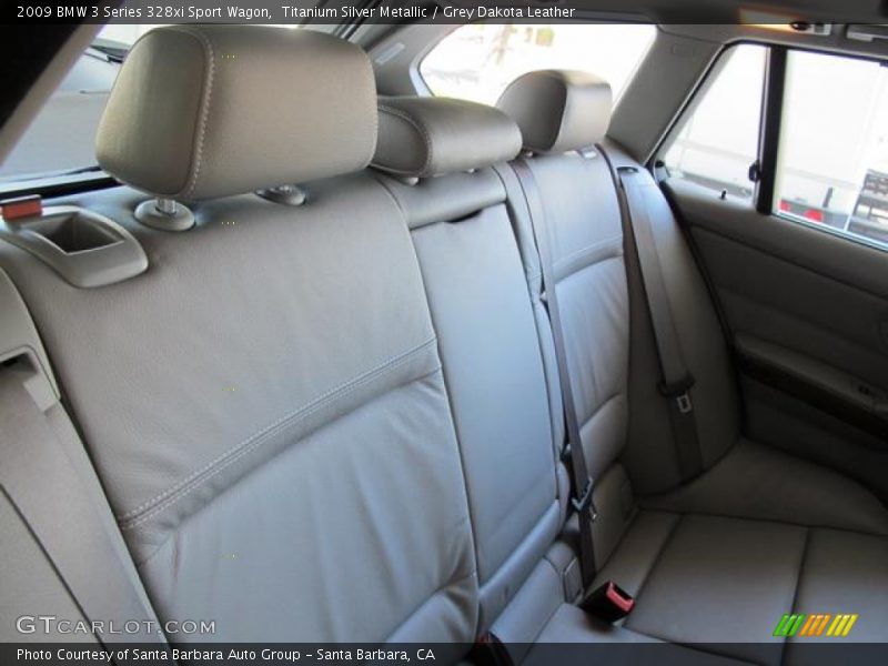 Titanium Silver Metallic / Grey Dakota Leather 2009 BMW 3 Series 328xi Sport Wagon