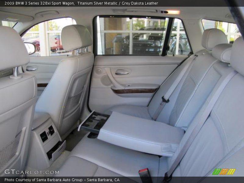 Titanium Silver Metallic / Grey Dakota Leather 2009 BMW 3 Series 328xi Sport Wagon
