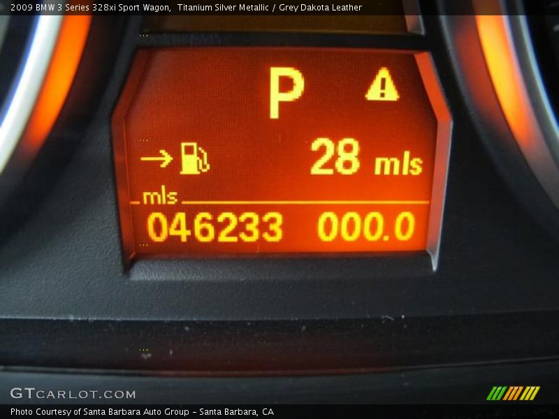 Titanium Silver Metallic / Grey Dakota Leather 2009 BMW 3 Series 328xi Sport Wagon