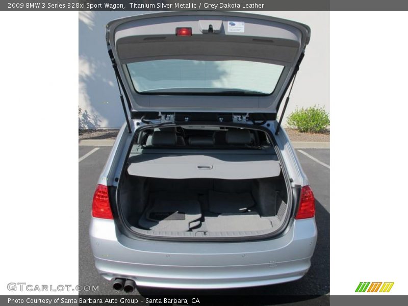 Titanium Silver Metallic / Grey Dakota Leather 2009 BMW 3 Series 328xi Sport Wagon