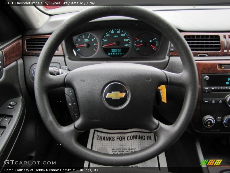 Cyber Gray Metallic / Gray 2011 Chevrolet Impala LS