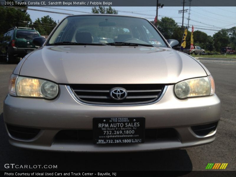 Sandrift Beige Metallic / Pebble Beige 2001 Toyota Corolla CE