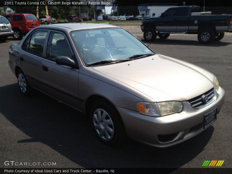 Sandrift Beige Metallic / Pebble Beige 2001 Toyota Corolla CE