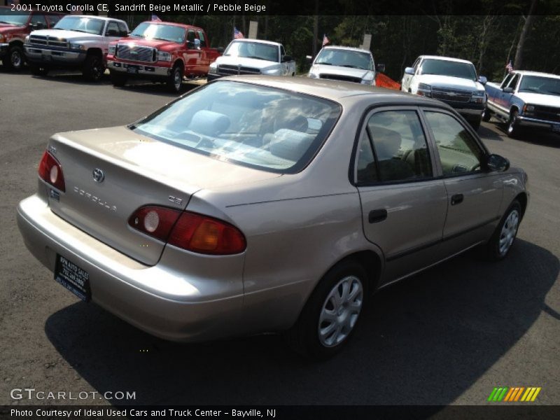 Sandrift Beige Metallic / Pebble Beige 2001 Toyota Corolla CE
