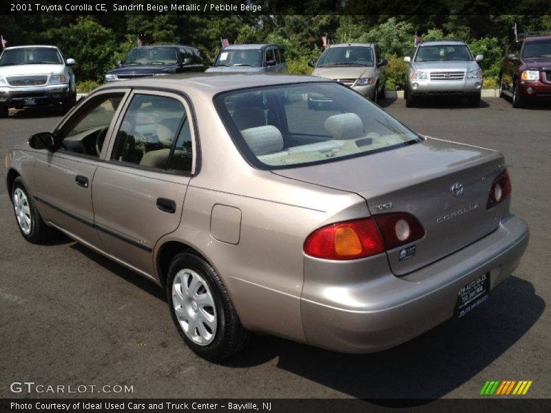 Sandrift Beige Metallic / Pebble Beige 2001 Toyota Corolla CE