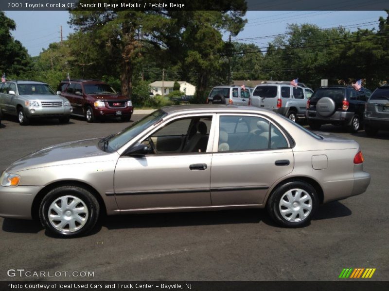 Sandrift Beige Metallic / Pebble Beige 2001 Toyota Corolla CE