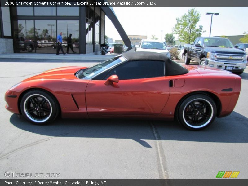 Daytona Sunset Orange Metallic / Ebony Black 2006 Chevrolet Corvette Convertible