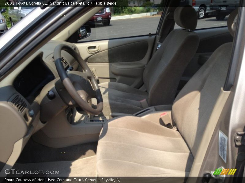 Sandrift Beige Metallic / Pebble Beige 2001 Toyota Corolla CE