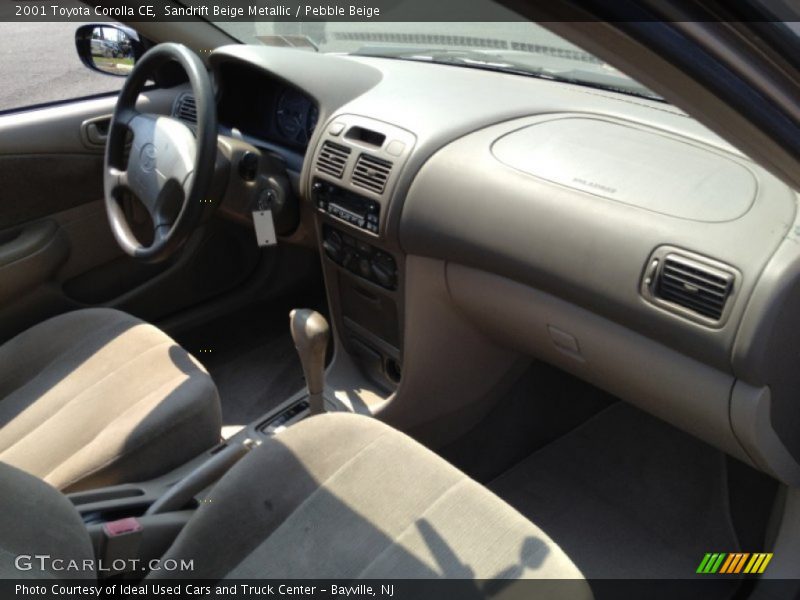 Sandrift Beige Metallic / Pebble Beige 2001 Toyota Corolla CE