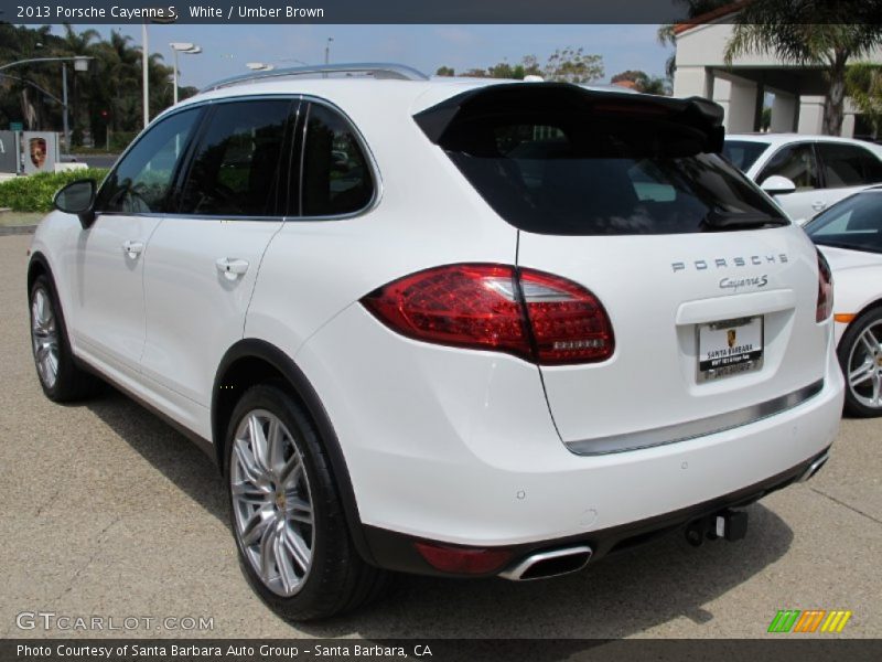 White / Umber Brown 2013 Porsche Cayenne S