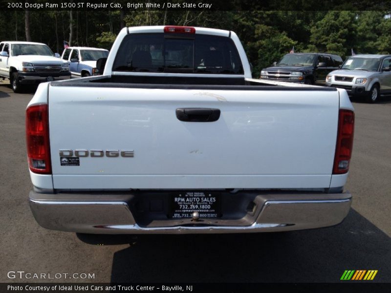 Bright White / Dark Slate Gray 2002 Dodge Ram 1500 ST Regular Cab