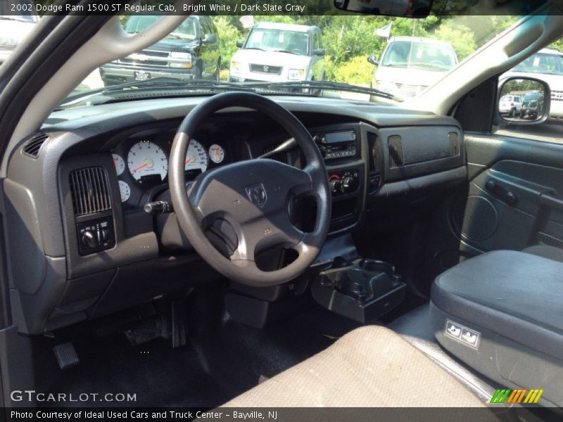 Bright White / Dark Slate Gray 2002 Dodge Ram 1500 ST Regular Cab