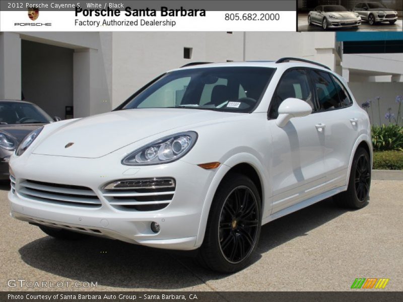 White / Black 2012 Porsche Cayenne S