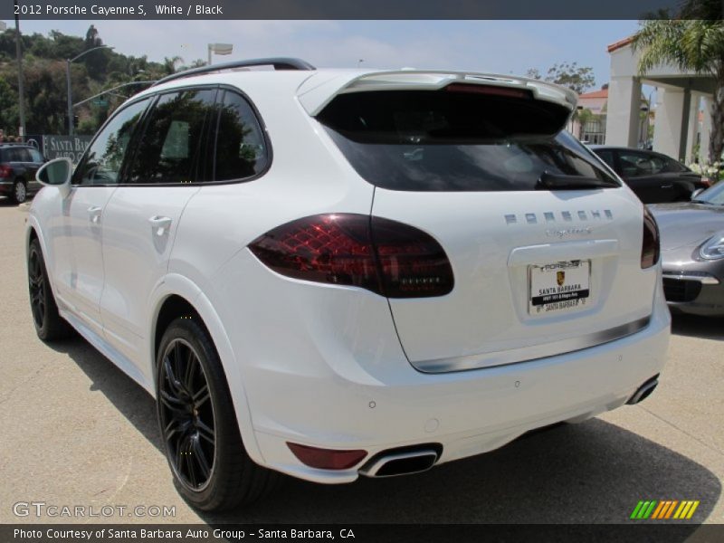 White / Black 2012 Porsche Cayenne S