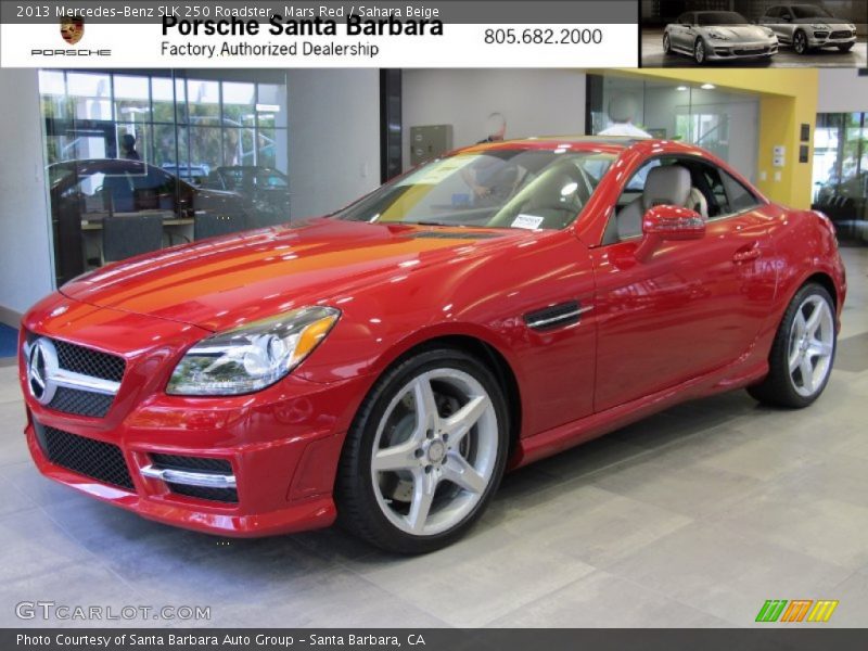 Mars Red / Sahara Beige 2013 Mercedes-Benz SLK 250 Roadster