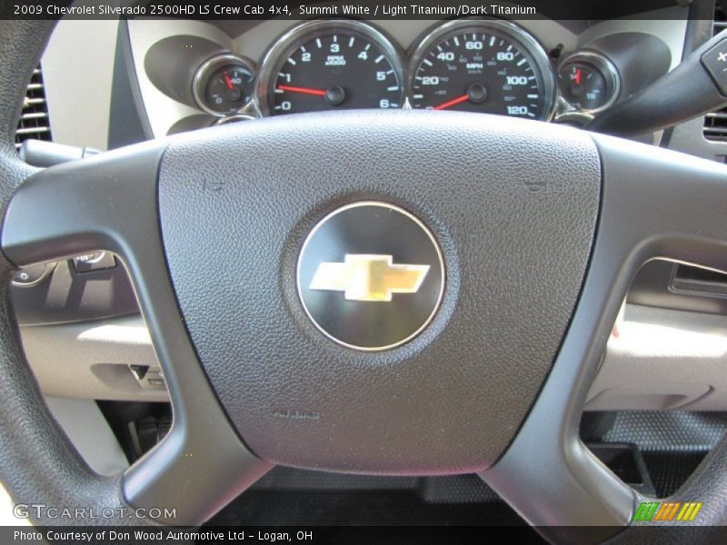 Summit White / Light Titanium/Dark Titanium 2009 Chevrolet Silverado 2500HD LS Crew Cab 4x4
