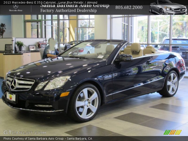 Lunar Blue Metallic / Almond 2013 Mercedes-Benz E 350 Cabriolet