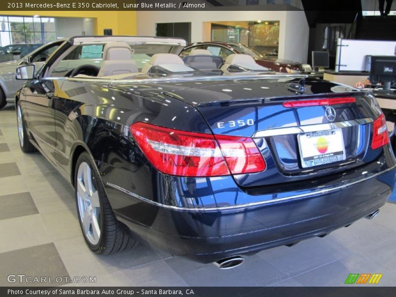Lunar Blue Metallic / Almond 2013 Mercedes-Benz E 350 Cabriolet