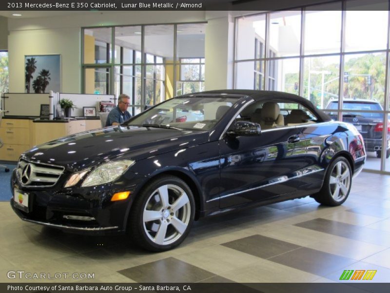 Lunar Blue Metallic / Almond 2013 Mercedes-Benz E 350 Cabriolet