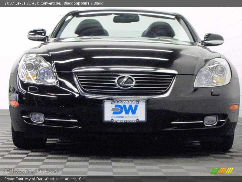 Black Sapphire / Black 2007 Lexus SC 430 Convertible